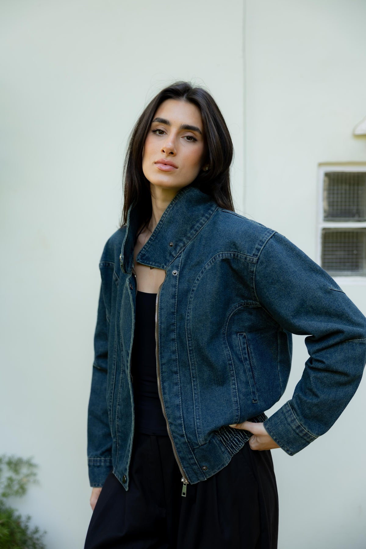 Halo Washed Blue Denim Jacket