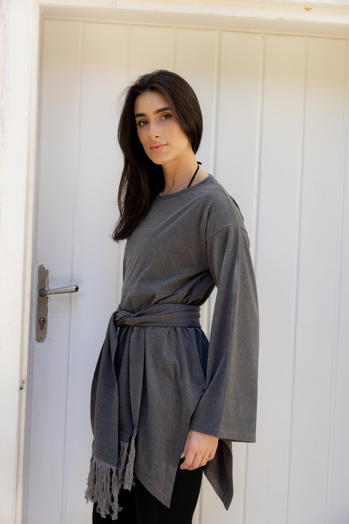The Fringes Asymmetric Gray Top