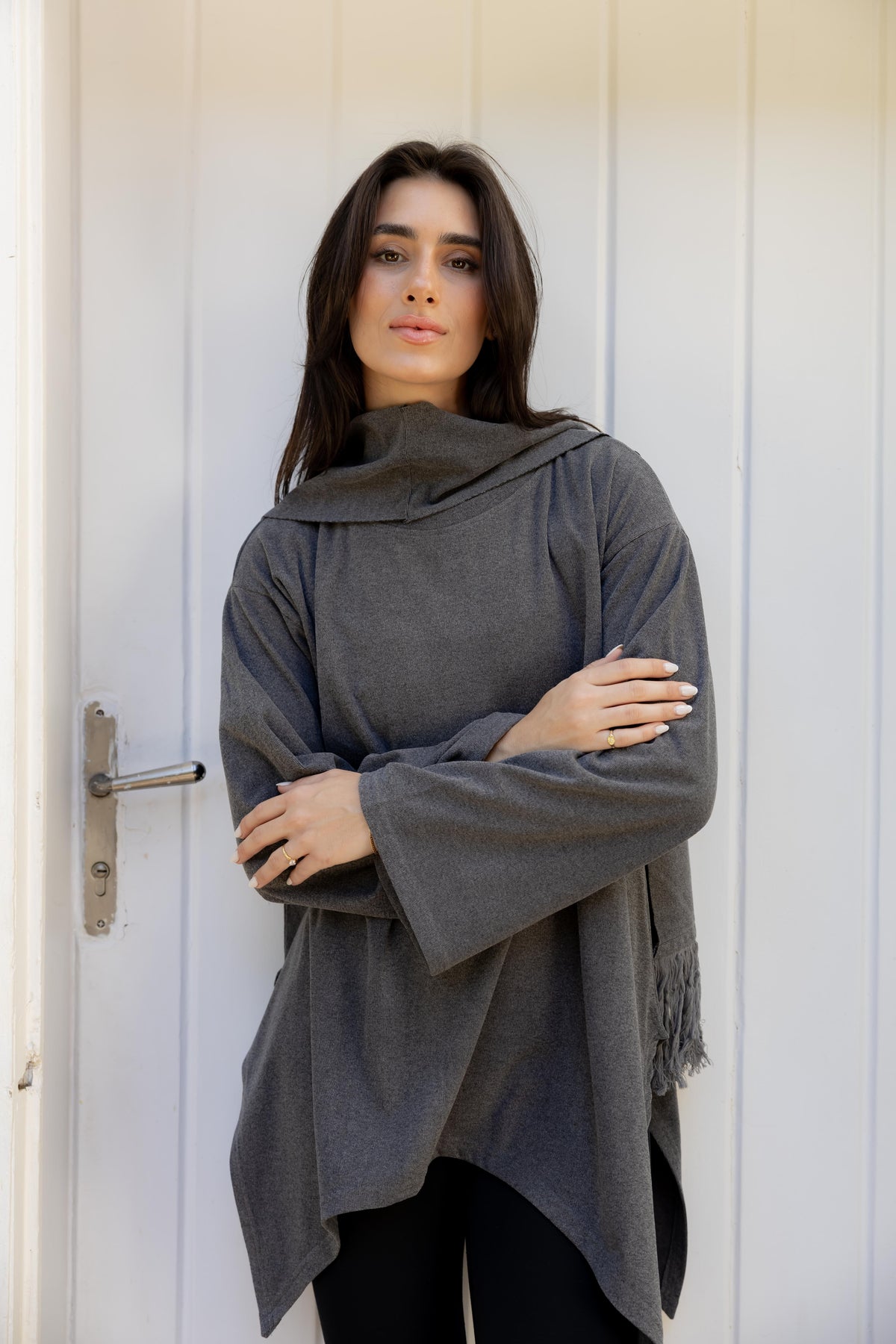 The Fringes Asymmetric Gray Top