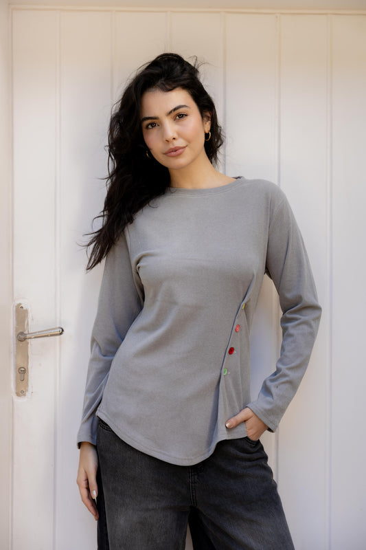 ColorPlay Gray Top
