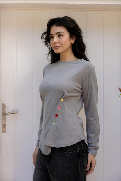 ColorPlay Gray Top