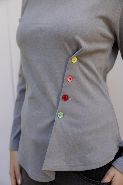 ColorPlay Gray Top