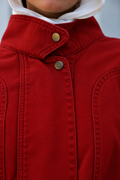 Halo Red Denim Jacket
