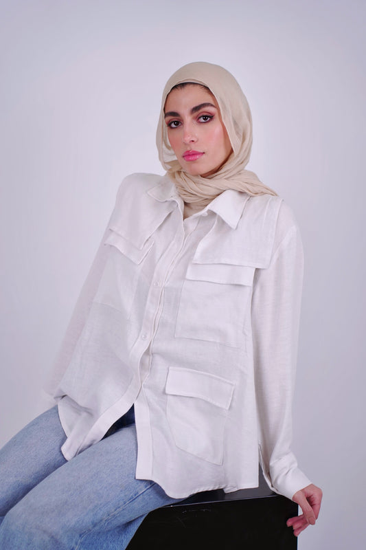Cargo Linen Shirt