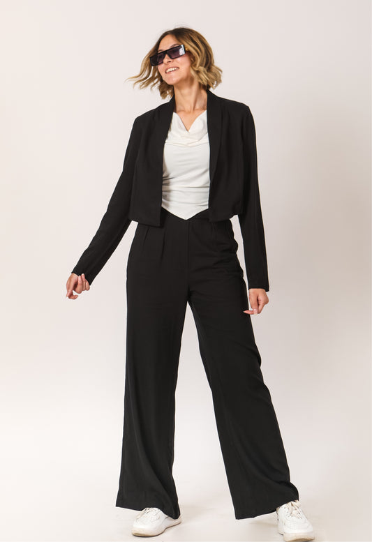 Black Linen Suit